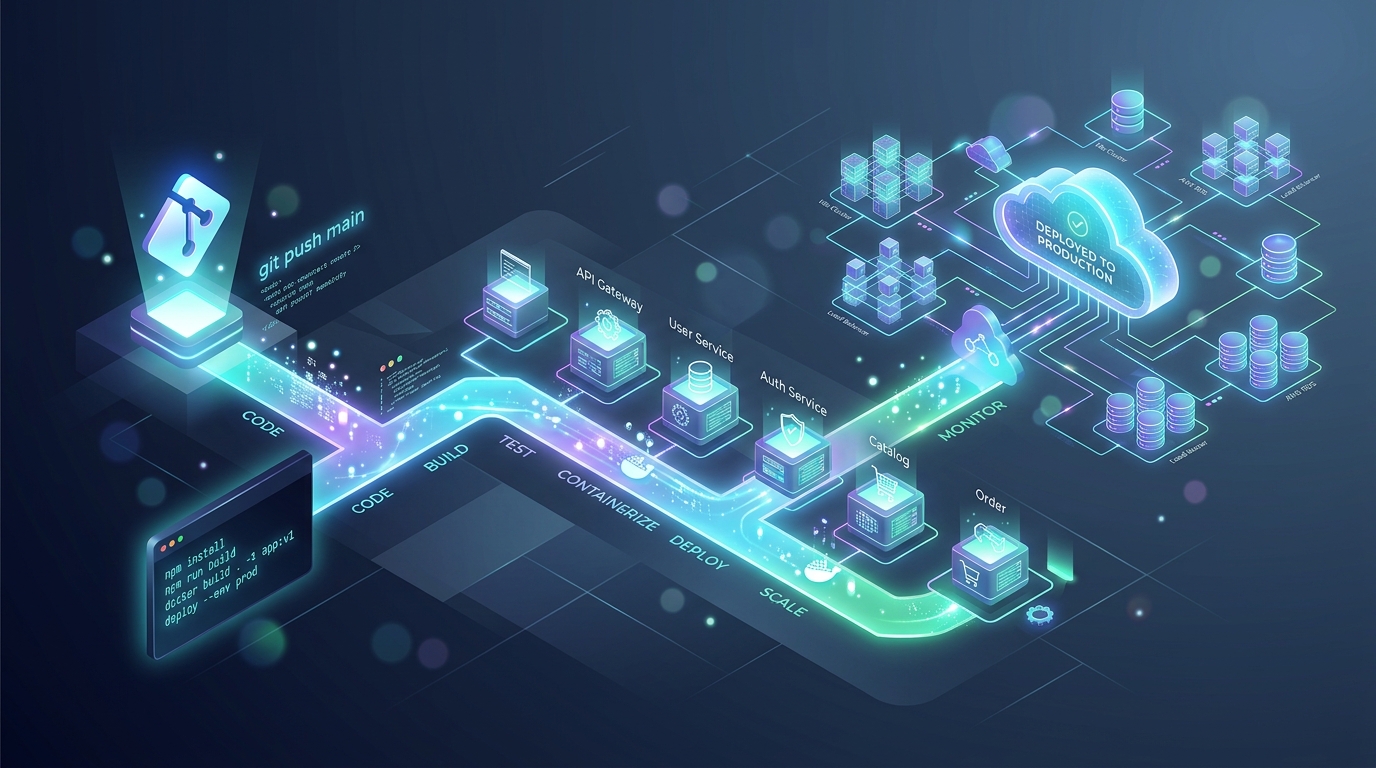 Developer Deployment Pipeline: From Git to Cloud Architecture